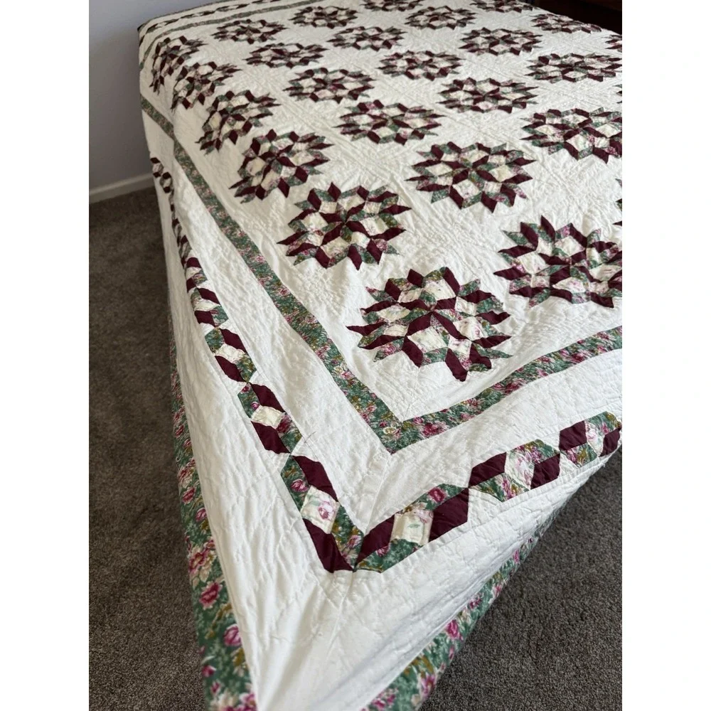 Vintage Quilt Bedspread King 82 X 93